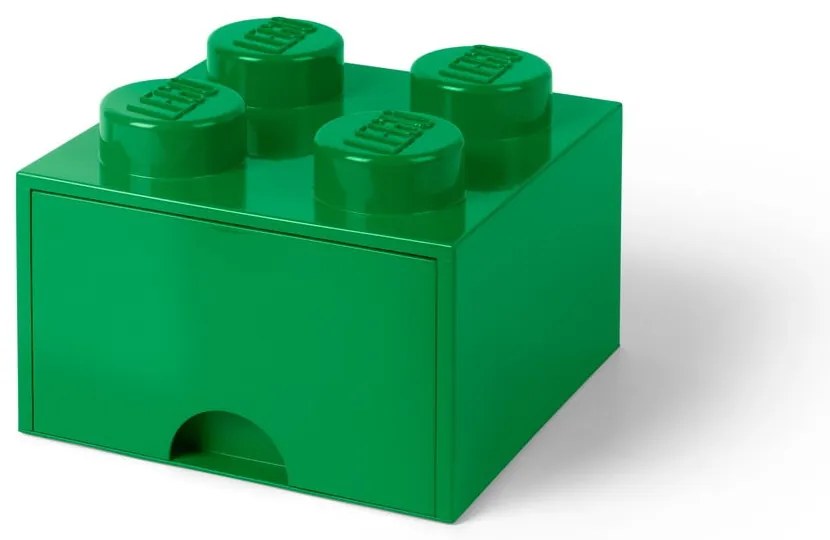 Zielony pojemnik z szufladą LEGO®