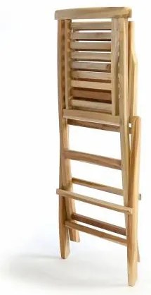 Krzesło ogrodowe DIVERO drewniane składane