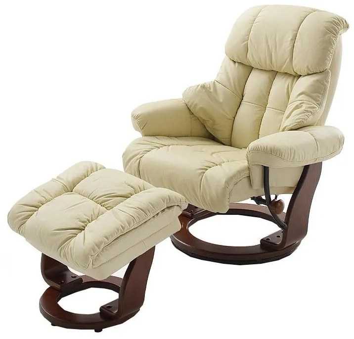 Fotel regulowany HABI kremowy/orzech