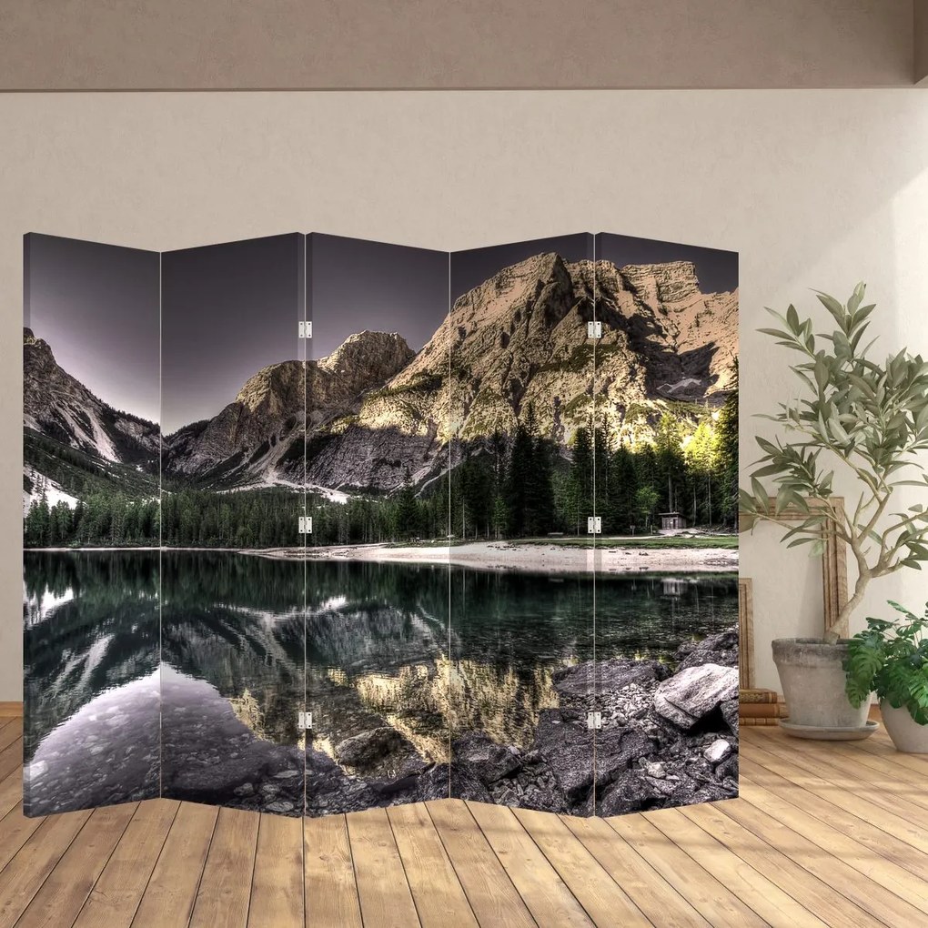 Parawan - Jezioro w górach (210x170 cm)