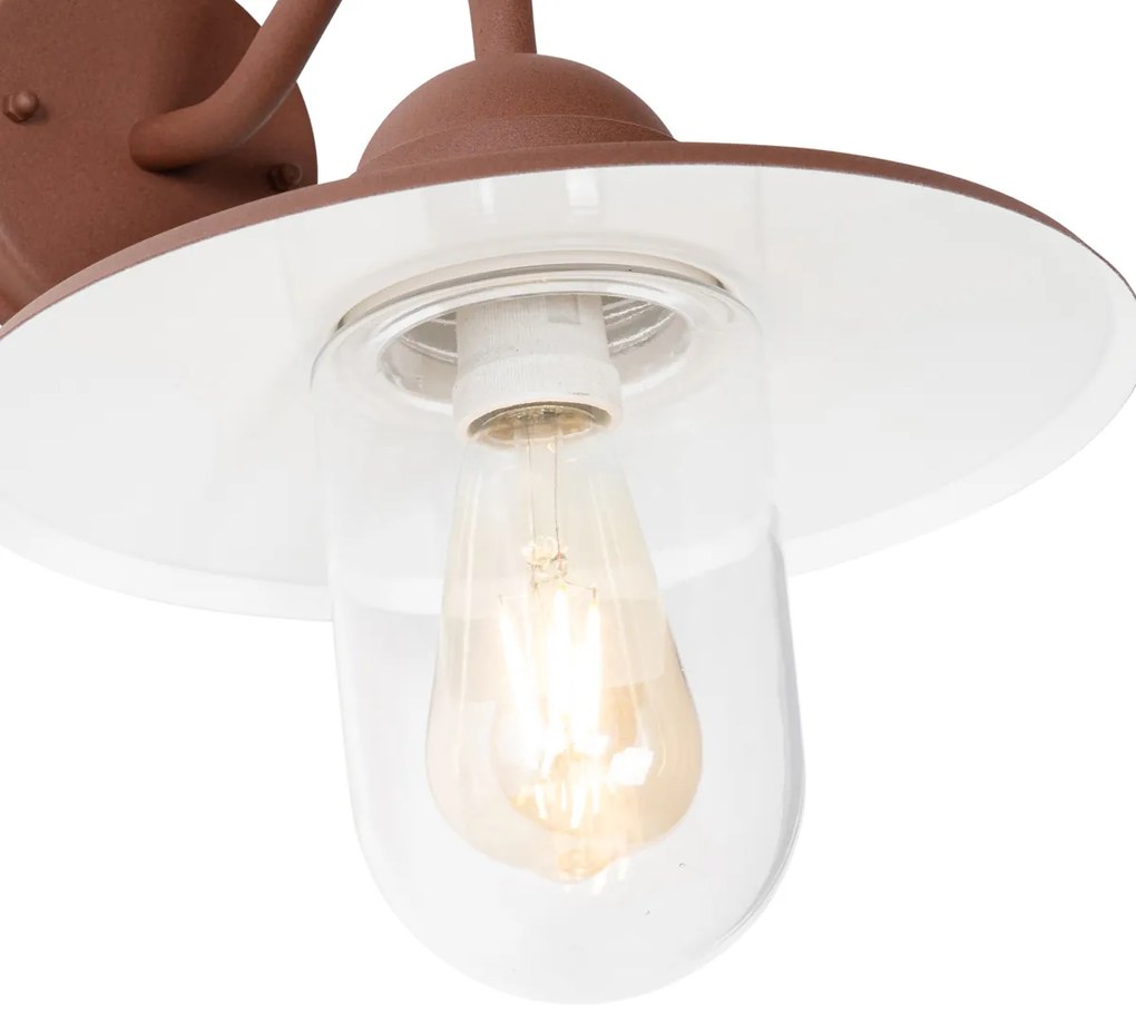 Zewnetrzna Nowoczesny Kinkiet / Lampa scienna zewnętrzny rdzawy brąz IP44 - Kansas Nowoczesny Oswietlenie zewnetrzne