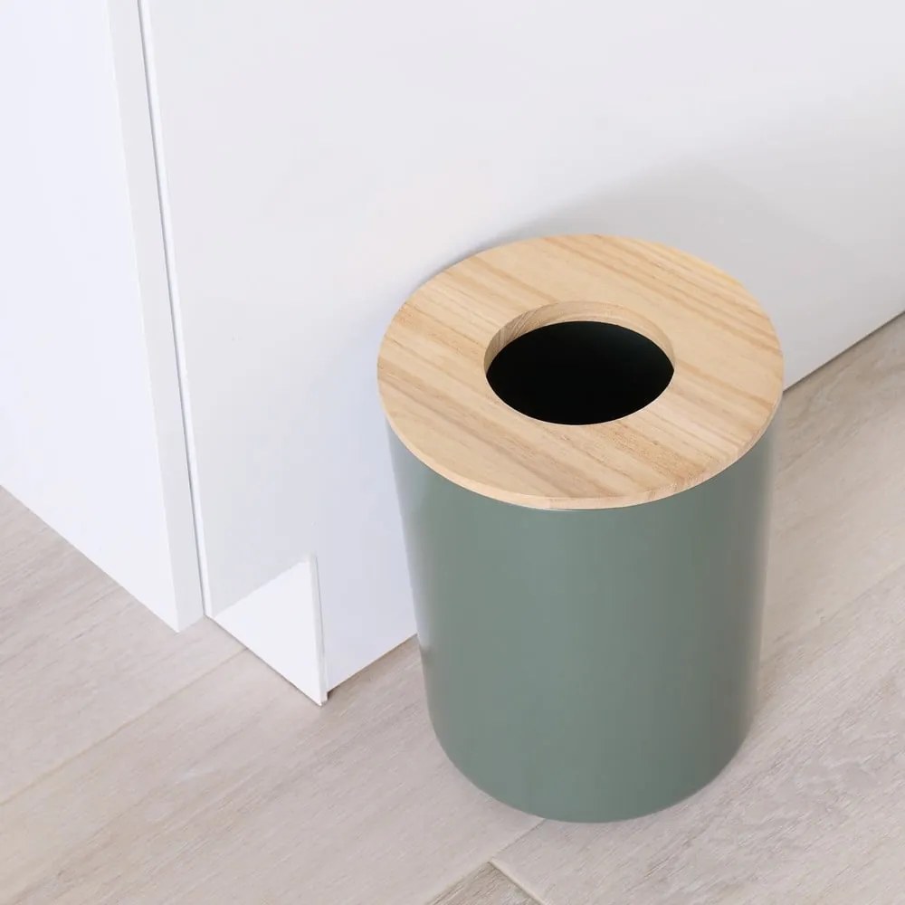 Zielony kosz na śmieci iDesign Eco Vanity