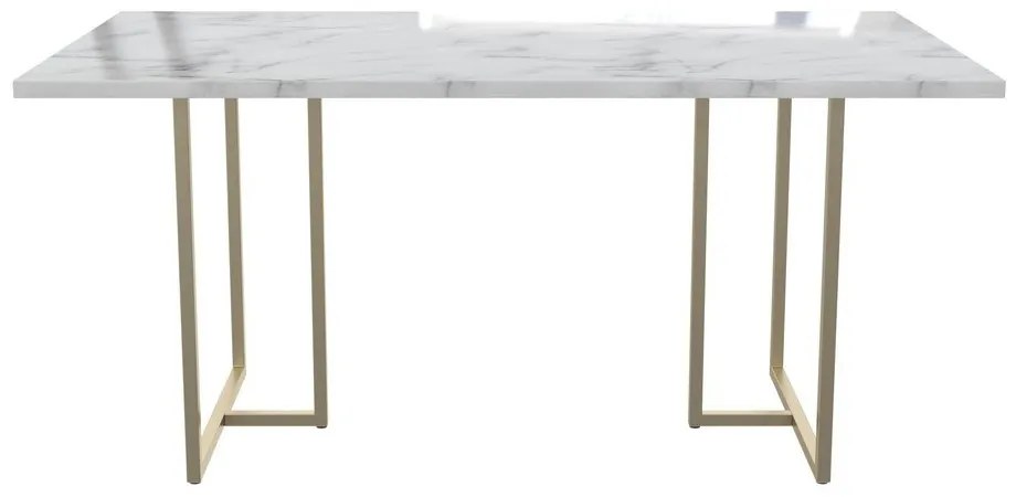 Stół w dekorze marmuru 90x160 cm Astor – CosmoLiving by Cosmopolitan