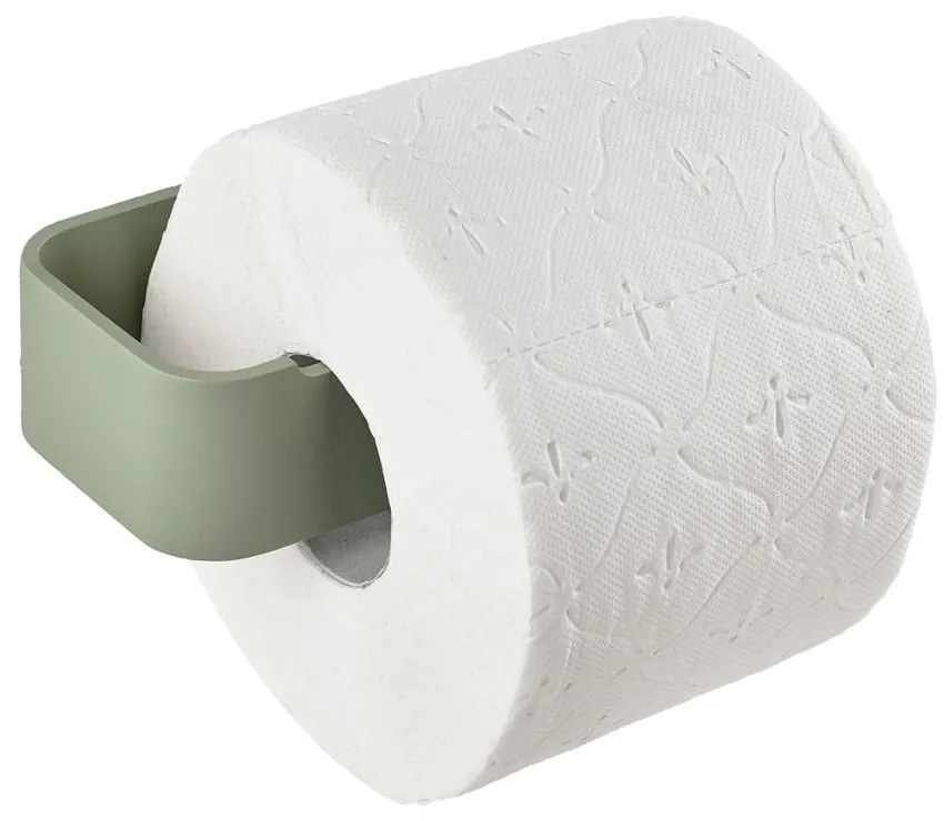 Jasnozielony ścienny metalowy uchwyt na papier toaletowy Ume – Zone