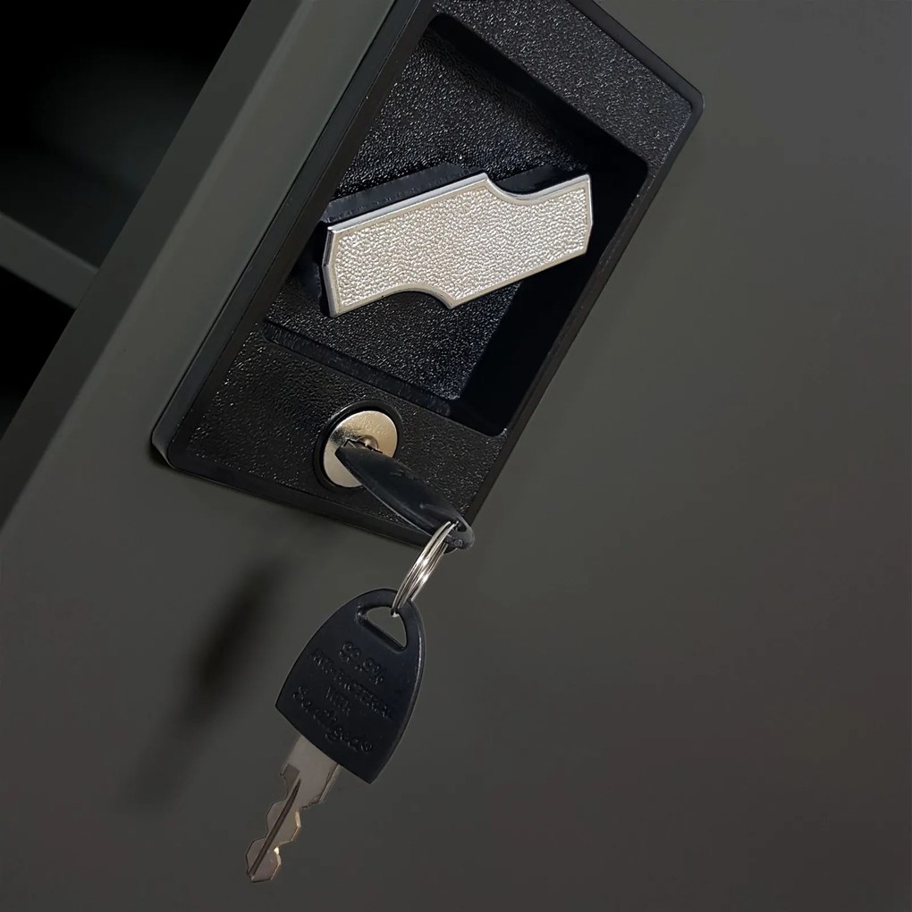 Szafka biurowa na dokumenty Beata 90x40x93 cm antracyt