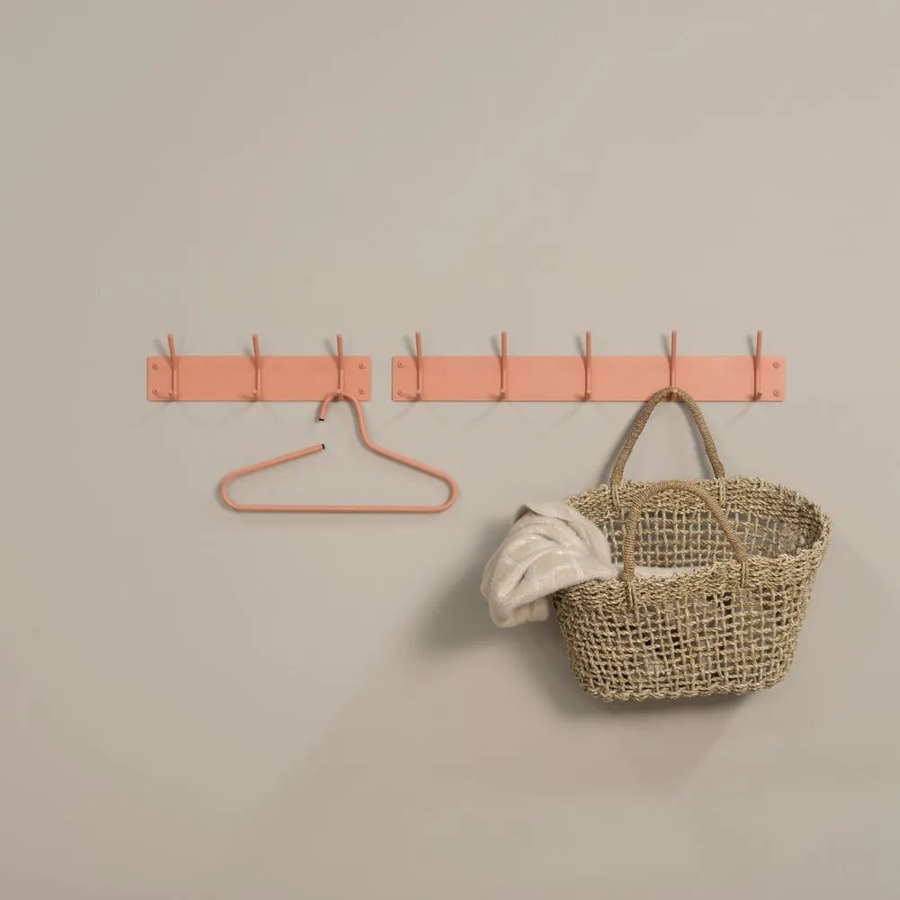 Łososiowy metalowy wieszak ścienny 40 cm Fusion – Spinder Design