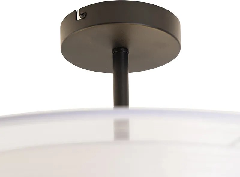 Nowoczesna lampa sufitowa biała 50 cm 3-światła - Drum Duo