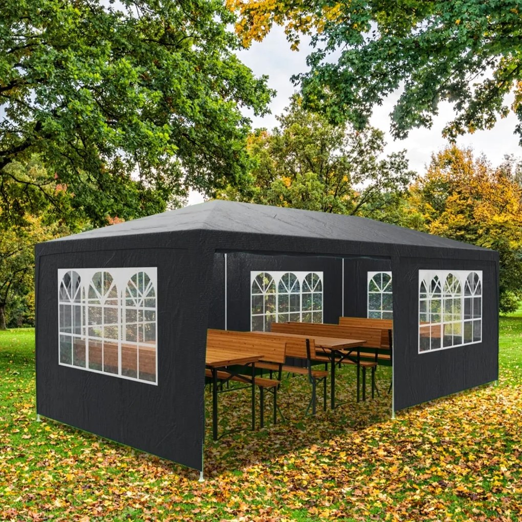 Namiot imprezowy NEAPOL, 3x6m, antracytowa Jurhan