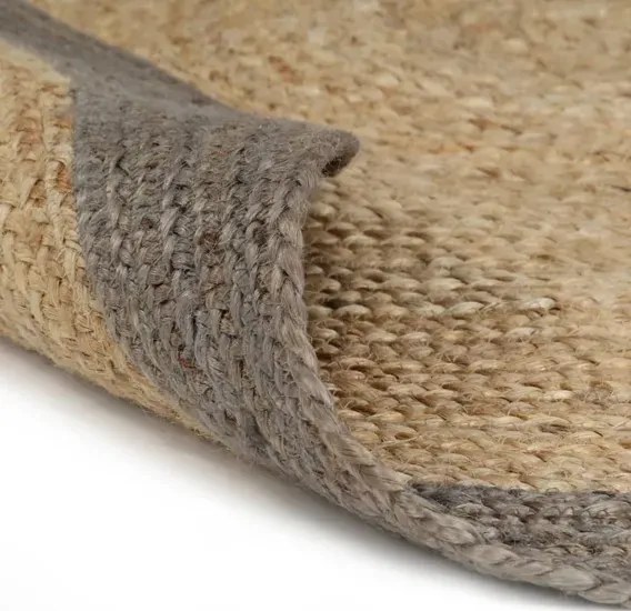 Okrągły szary dywanik 120 cm Z6-D00