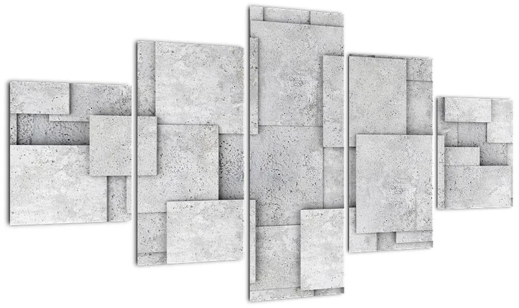 Obraz - Abstrakcja płytek betonowych (125x70 cm)