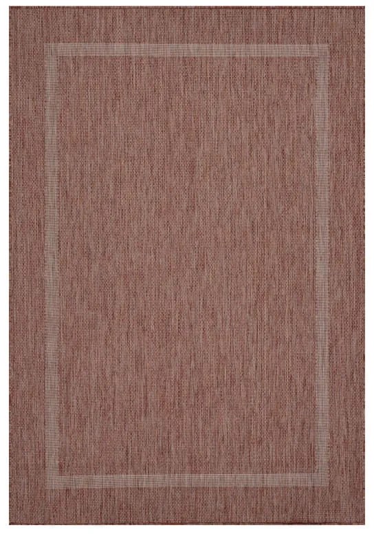 Dywan zewnętrzny Relax ramka czerwony 160 cm x 230 cm