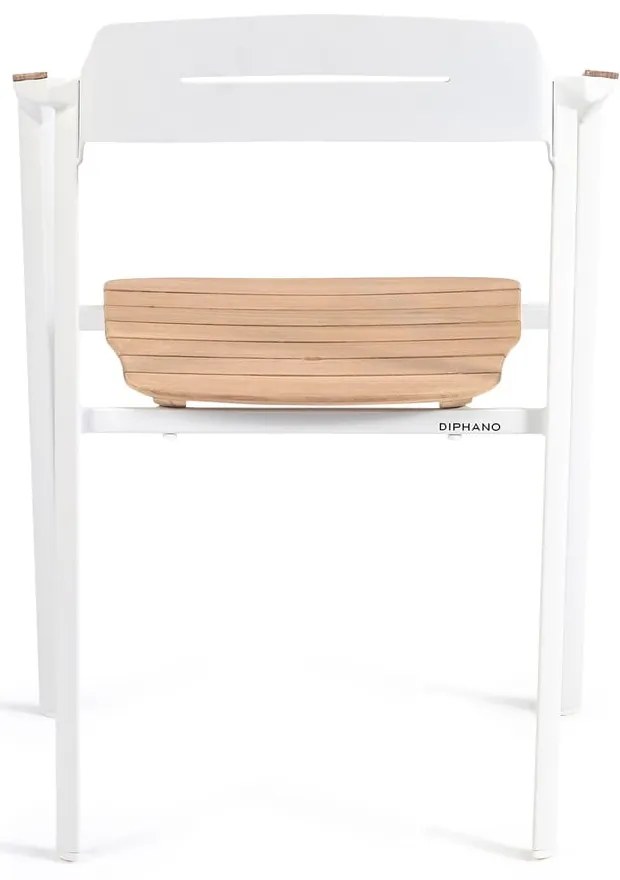 Białe metalowe krzesło ogrodowe Icon – Diphano