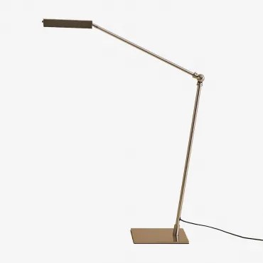 Lampa Stołowa Led Z Metalu Valtyn Chrome - Sklum