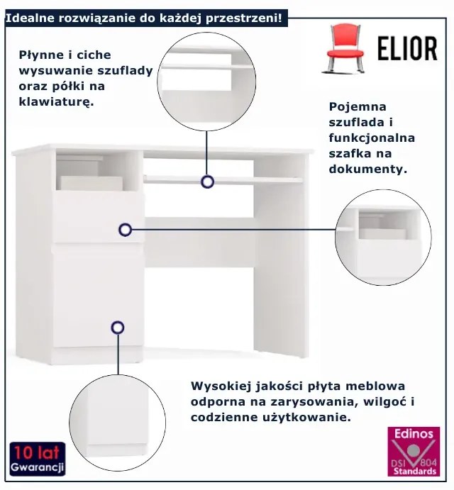 Biurko lewostronne B3-D55