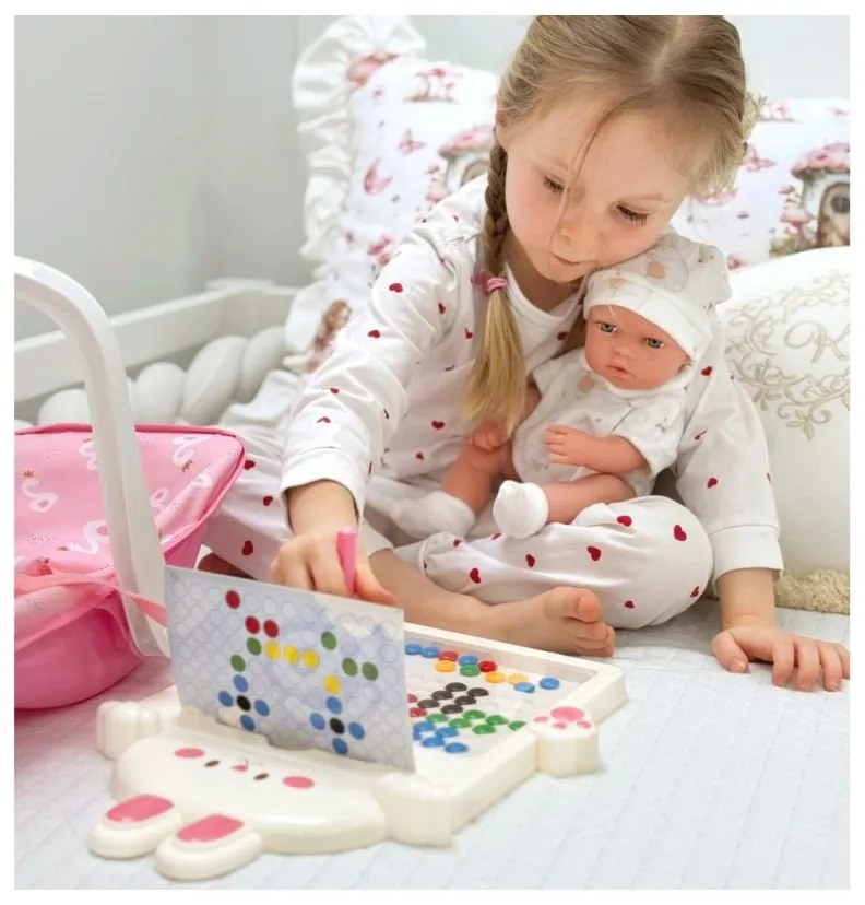 Woopie royal zestaw lalka bobas 30,5 cm + nosidełko różowe