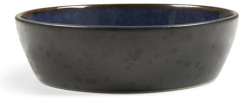 Czarna/niebieska kamionkowa miska Gastro Dark Blue/Black – Bitz