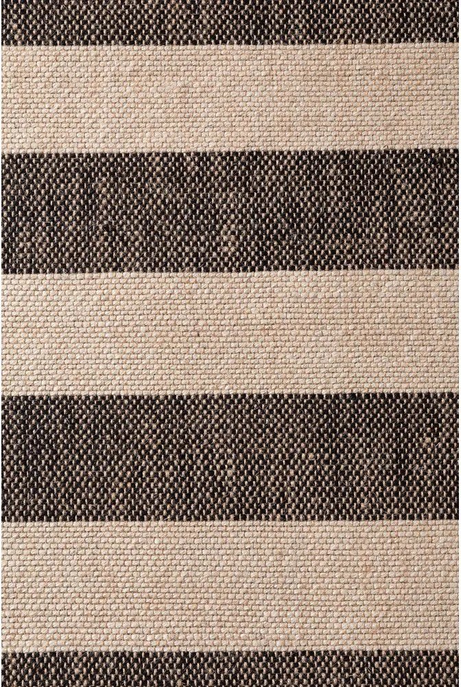 Czarno-kremowy ręcznie tkany dwustronny dywan z juty 120x170 cm Playa – Hanse Home