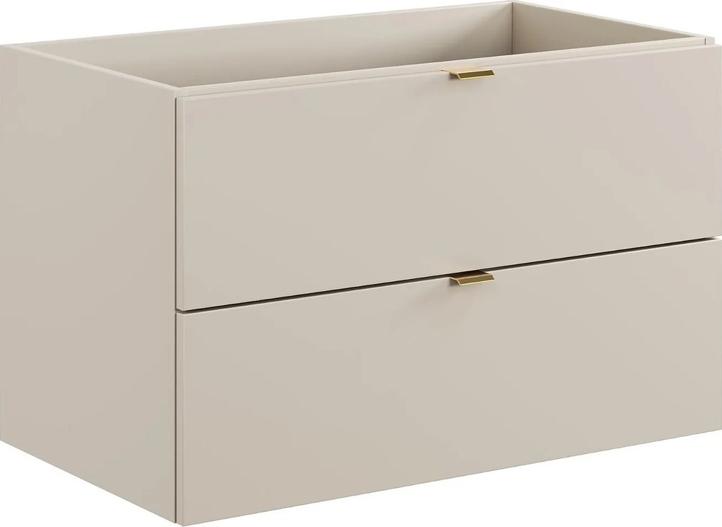 Podwieszana szafka pod umywalkę - Kolor beżowy - 80 cm - LAVENA