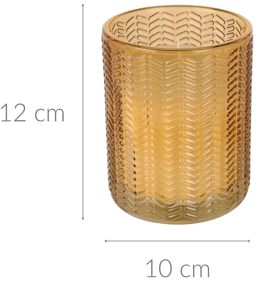 Świeczka w szkle, 12 cm