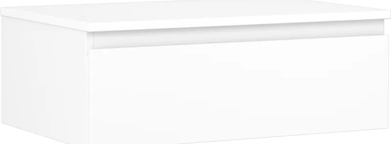 Mexen Orio szafka łazienkowa podumywalkowa 70 cm z blatem, 1 szuflada, biała mat - 91A10-07023-1-BFC01