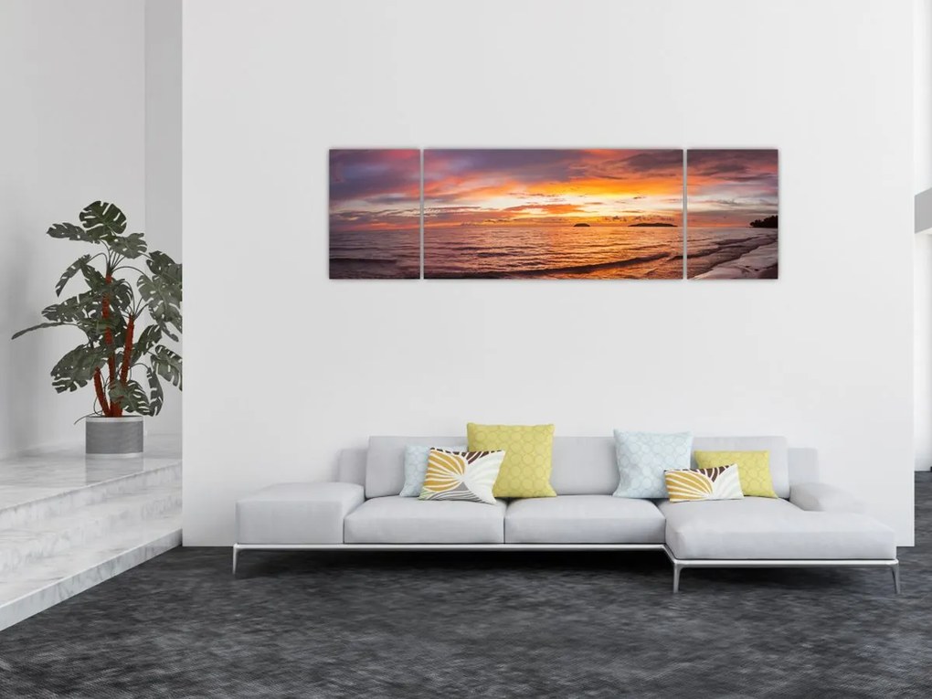 Obraz - Zachód słońca (170x50 cm)