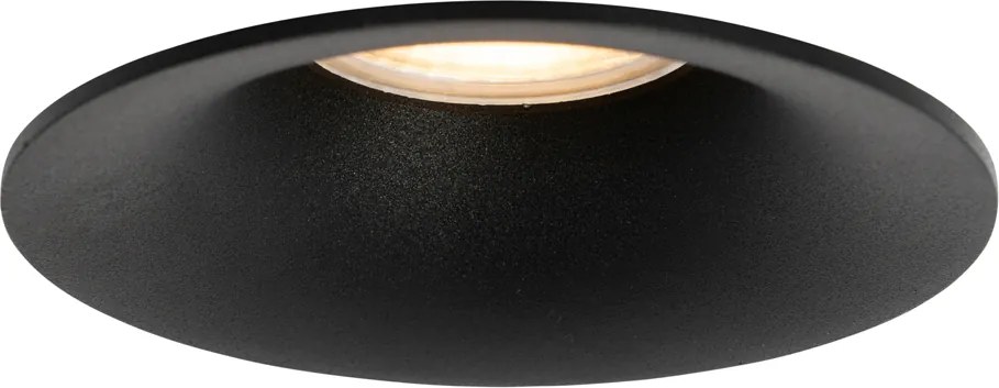 Zestaw 12 czarnych opraw LED GU10 50 mm - Gijs