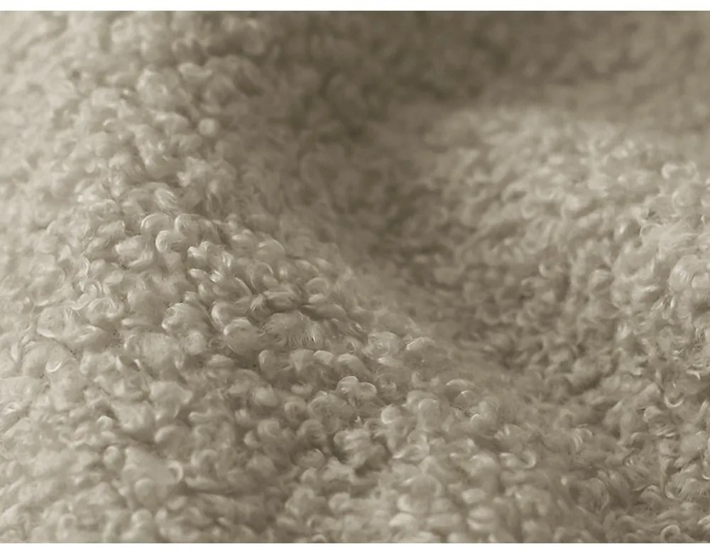 Jasnobrązowa rozkładana sofa z materiału bouclé 255 cm Milu – Makamii