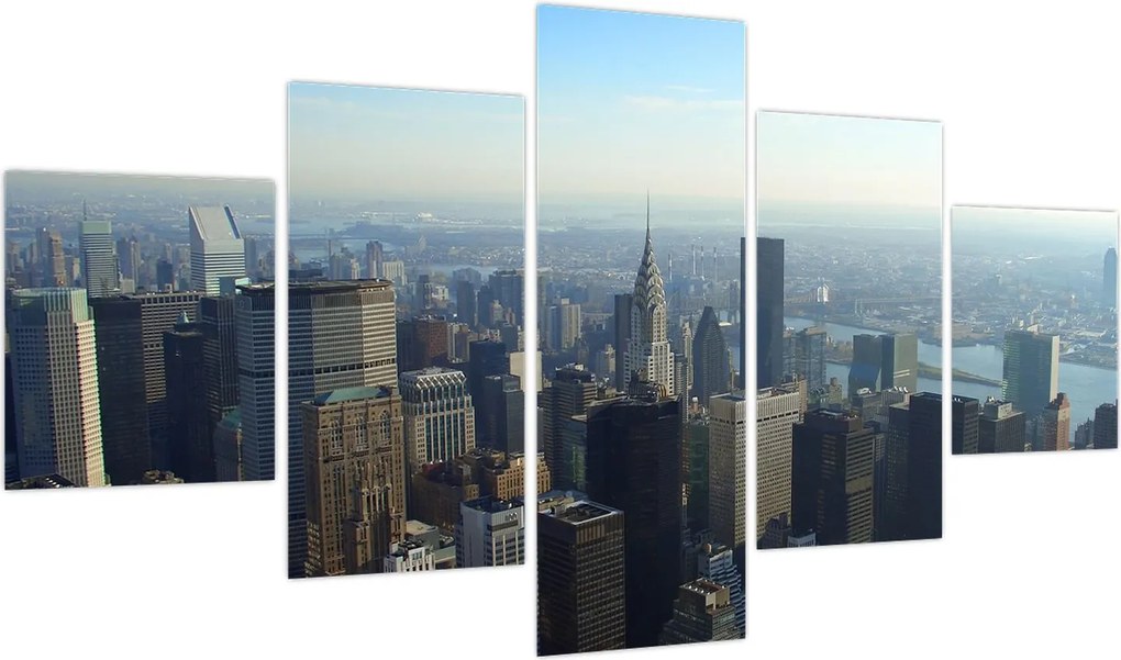 Obraz - Manhattan za dnia (125x70 cm)
