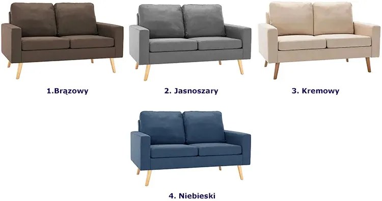 2-osobowa sofa taupe - Muria 2Q