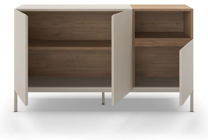 Kremowa komoda 140x80 cm Cailin – Marckeric