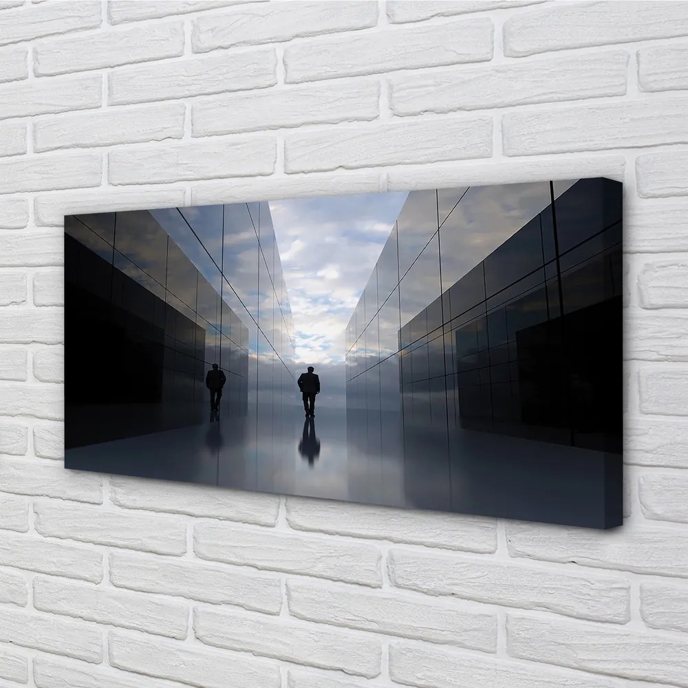 Obraz na płótnie Niebo w Lustrzanym Odbiciu