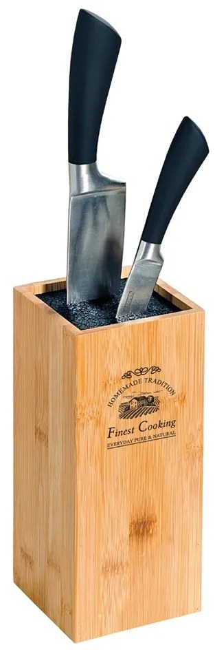 Kesper 58022 Stojak na noże bambusowy, 10 x 10 x23 cm