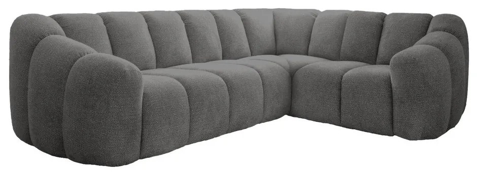 Szary narożnik (prawostronny/w kształcie litery L) Shell – Miuform