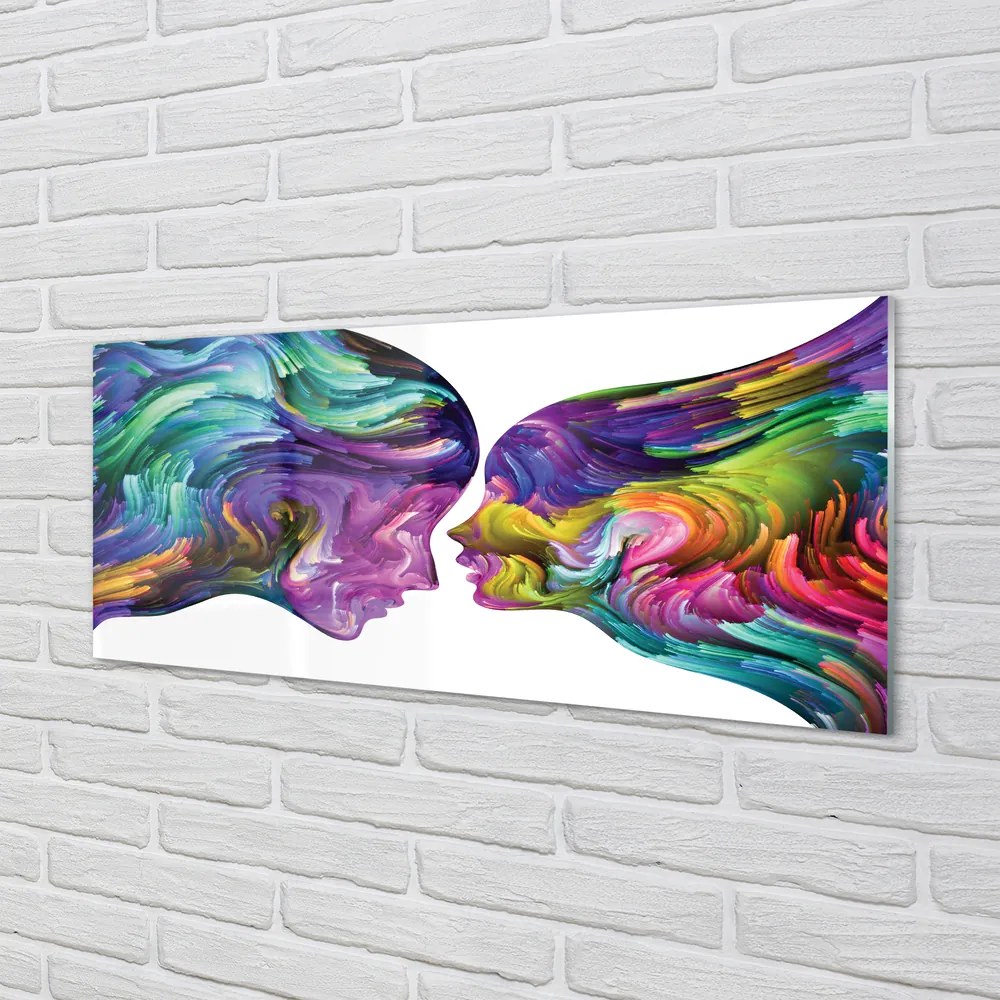 Panel nad Blat Kuchenny Ludzie w Kolorowych Mazach