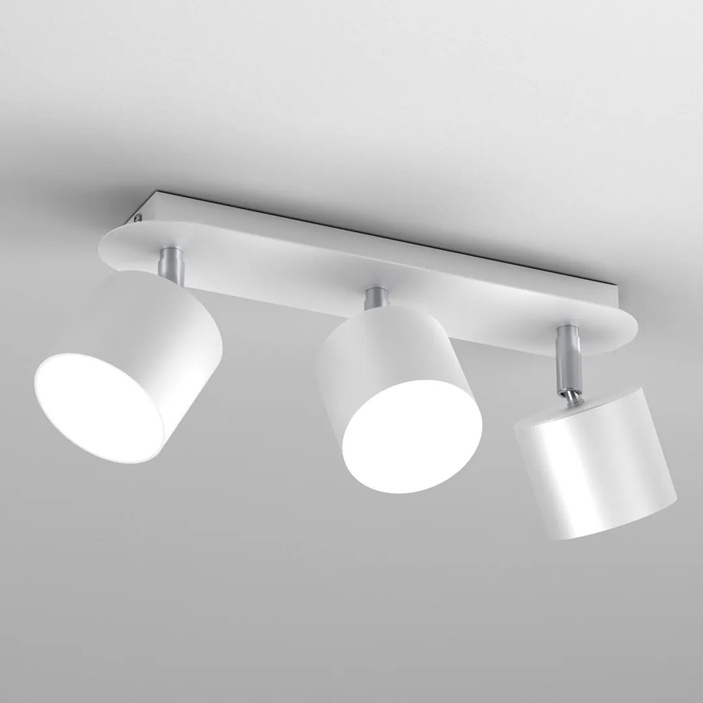 Lampa sufitowa DIXIE WHITE 3xGX53, potrójna, na listwie kierunkowa, biała