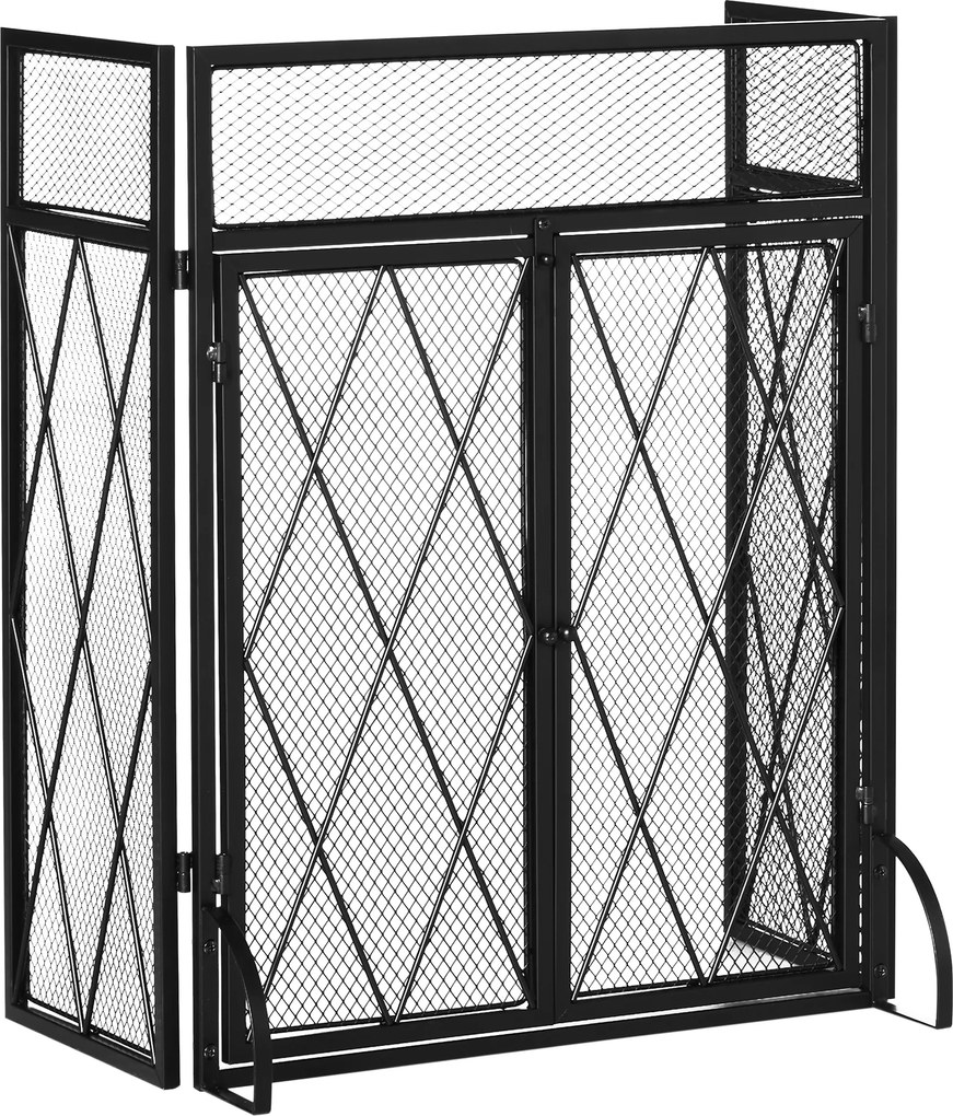 HOMCOM parawan kominkowy 120 cm x 11,5 cm x 79 cm