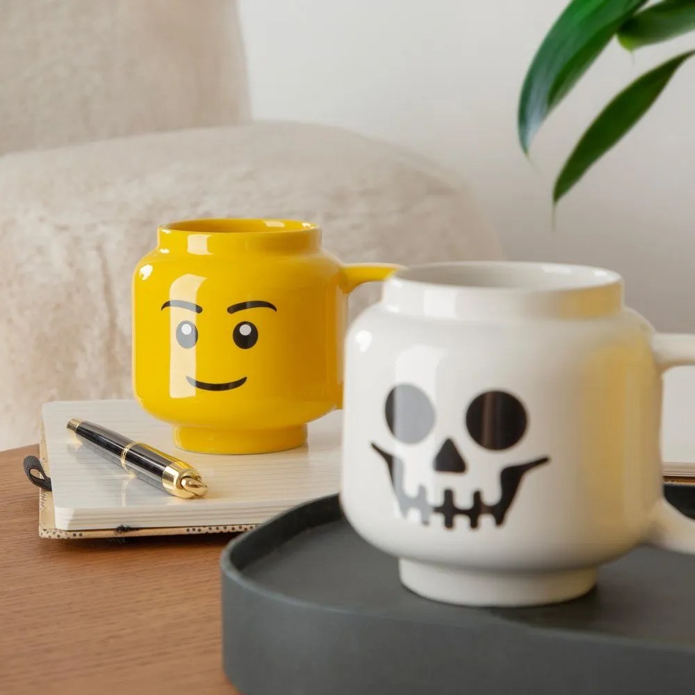 Żółty ceramiczny kubek dla dzieci 255 ml Head – LEGO®