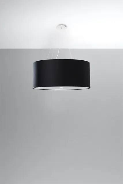 Czarny okrągły żyrandol nad stół 60 cm - 6S EX690 K2-G10