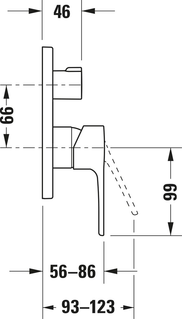 Duravit B.1 Mieszacz wannowy
