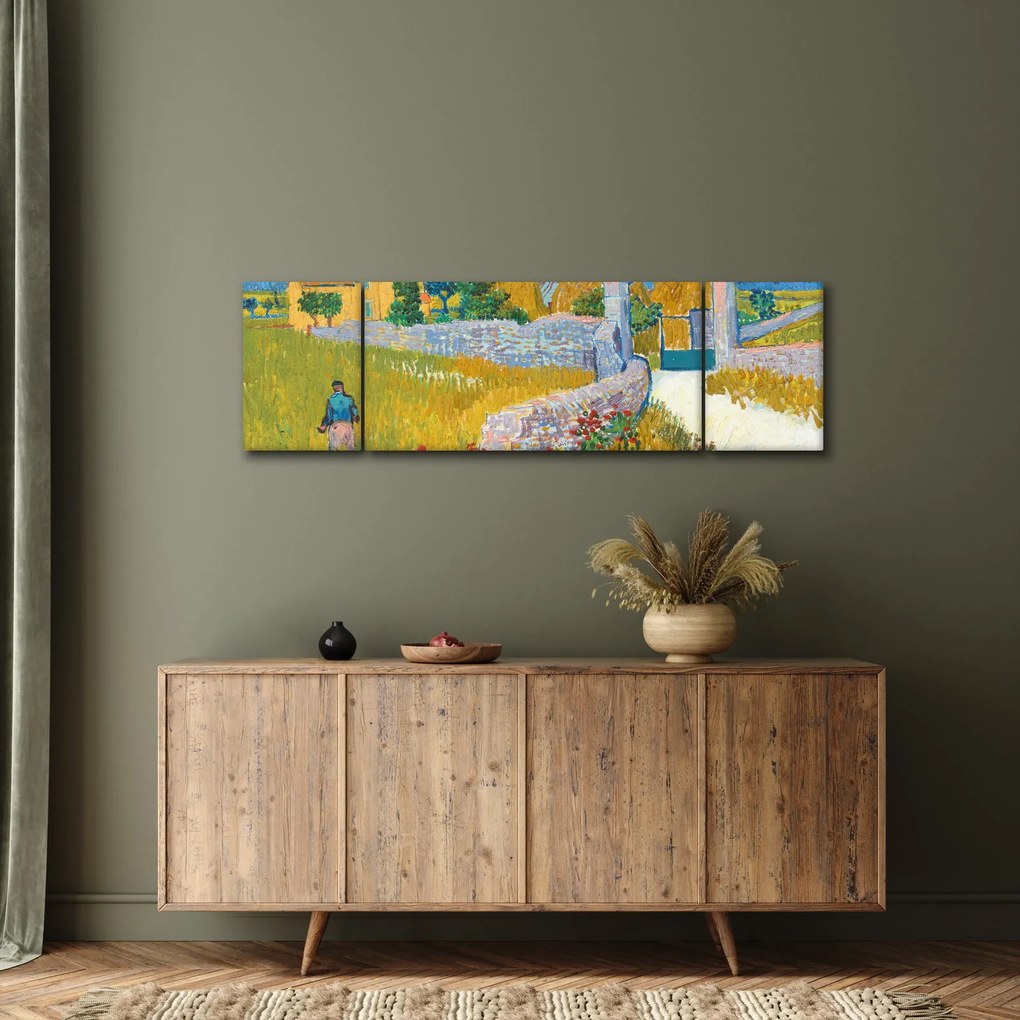 Obraz - Vincent van Gogh, Farmhouse in Provence, reprodukcje (170x50 cm)