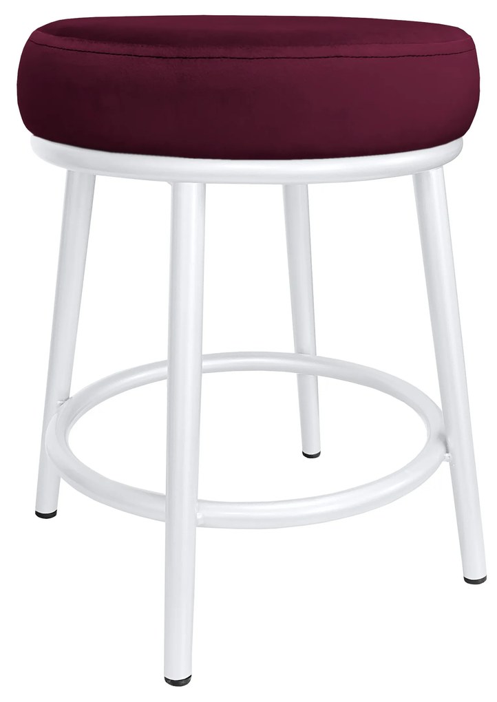 Taboret Ben noga metalowa biała MG02