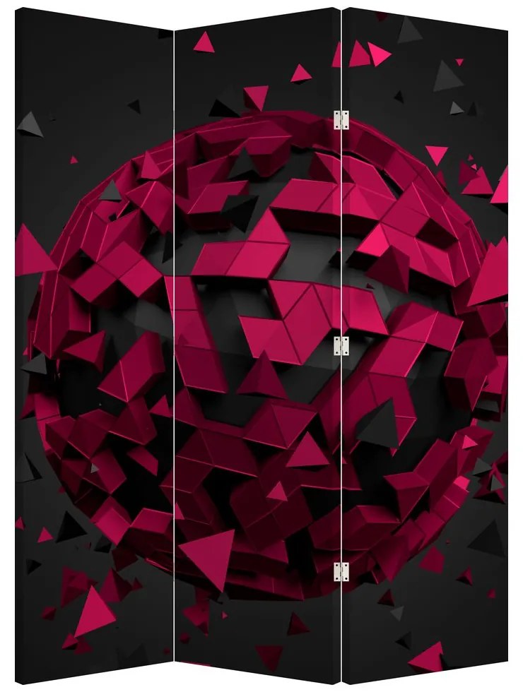 Parawan - Abstrakcja 3D (126x170 cm)