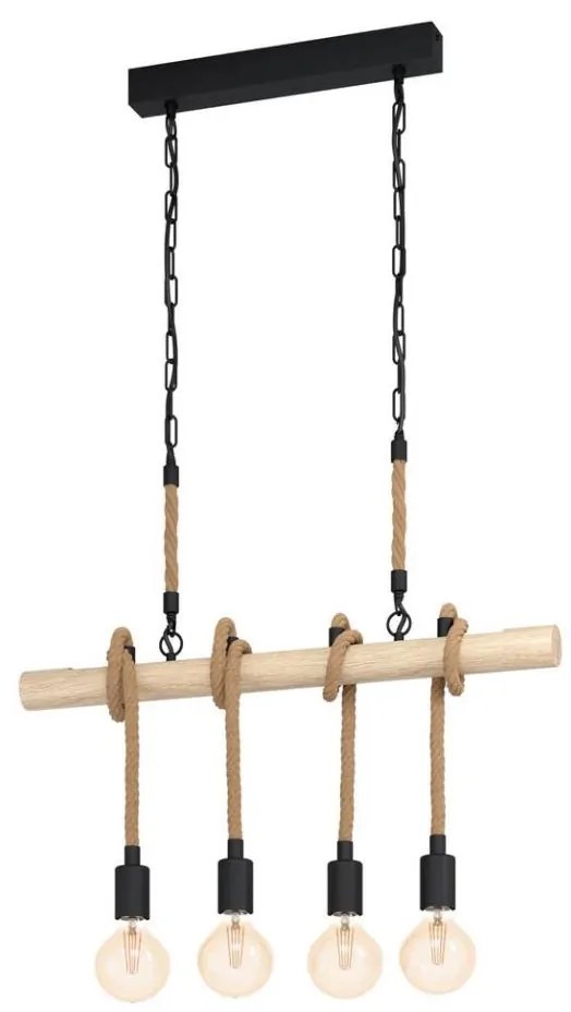 Eglo 43318 - Żyrandol na łańcuchu YOUNGSTOWN 4xE27/40W/230V