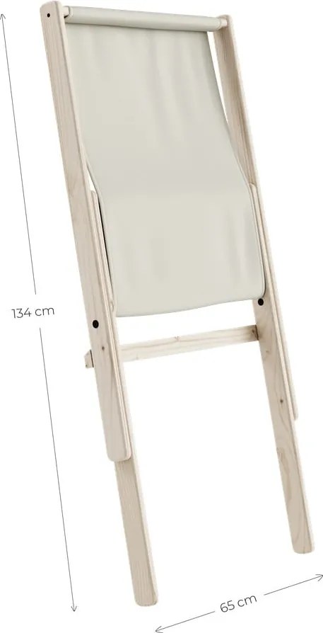 Fotel rozkładany Karup Design Boogie Raw/Linen Beige