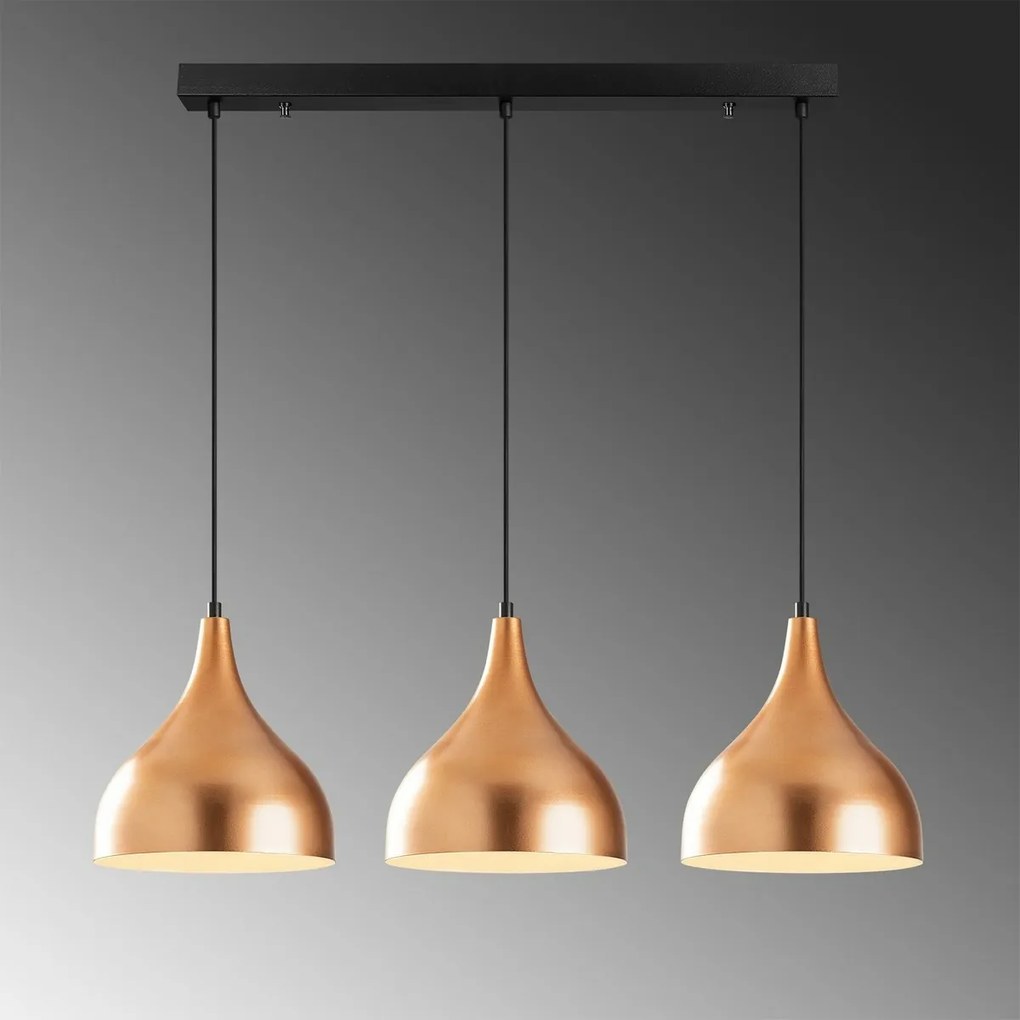 Lampa wisząca Saglam - 3781, miedziany