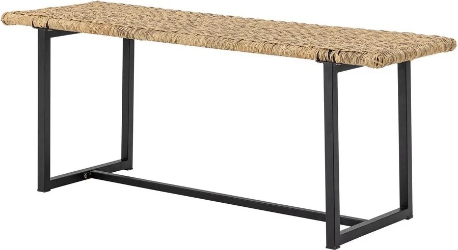 Rattanowa ławka ogrodowa w naturalnym kolorze Adilly – Bloomingville