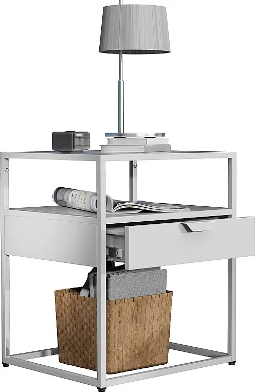 Metalowy stół nocny boczny Flokas M