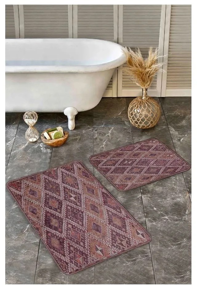 Aksamitne dywaniki łazienkowe zestaw 2 szt. 60x100 cm – Mila Home