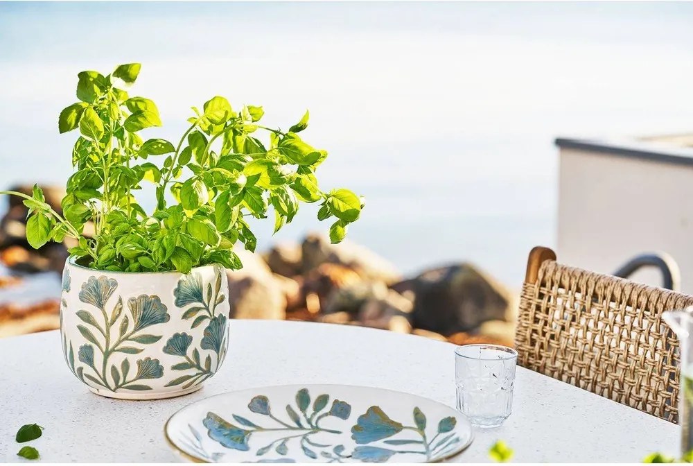 Ceramiczna ręcznie wykonana osłonka na doniczkę na zioła ø 22,5 cm – House Nordic