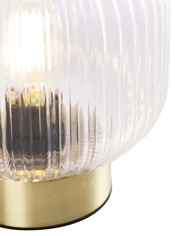 Lampa stołowa art deco mosiądz - Karel